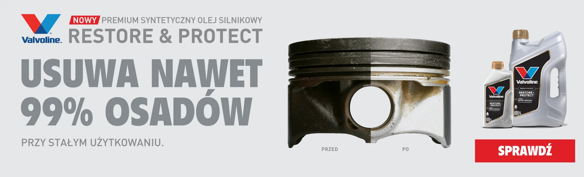 Restore&Protect to olej, który usuwa nawet 99% osadów
