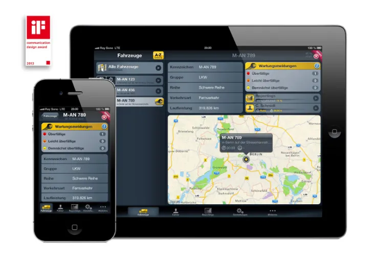 Aplikacja MAN TeleMatics® App - wyróżniona