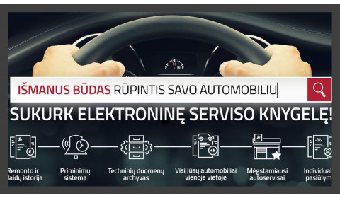 Elektroninė serviso knygelė platformoje „Motointegrator.com“