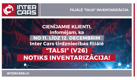 Filiāles V26 "Talsi" inventarizācija