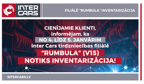 Filiāles V15 "Rumbula" inventarizācija