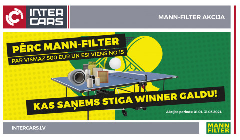 MANN FILTER akcija ir noslēgusies!