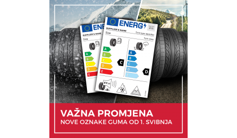 Važna promjena: Nove oznake za gume od 1. svibnja ove godine!