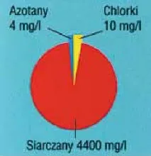Skład kondensatu gromadzącego się w tłumiku końcowym, po jednym miesiącu eksploatacji samochodu. Źródło: Ernst-Apparatebau HmbH&Co