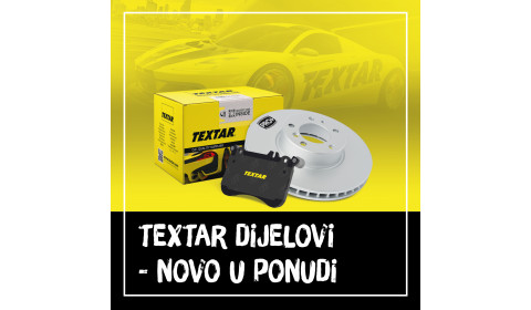 Textar - novi brend u ponudi kočionih dijelova za osobna vozila