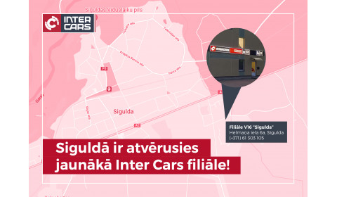 Atklāta jauna Inter Cars filiāle Siguldā