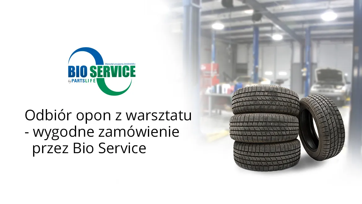 Opony w warsztacie samochodowym. Wygodnie przekaż je do utylizacji przez platformę Bio Service.