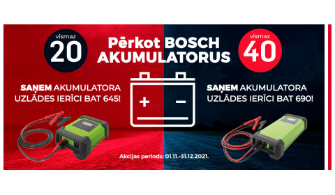 BOSCH AKB akcija ir noslēgusies!