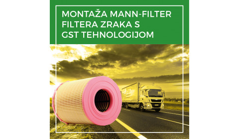 Kako montirati MANN-FILTER filtere zraka s GST tehnologijom?