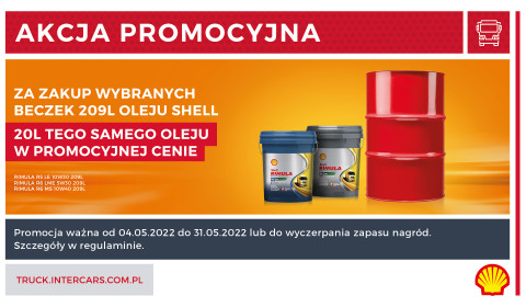 Akcja promocyjna na oleje SHELL RIMULA