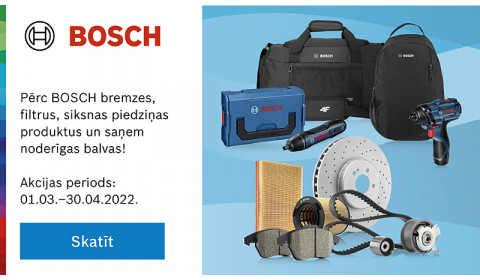 BOSCH produktu akcija ir noslēgusies!