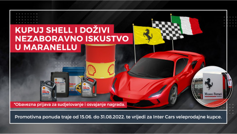 Shell promotivna ponuda 2022 - putovanje u Maranello