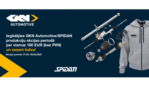 GKN/SPIDAN produktu akcija ir noslēgusies!