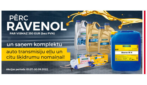 RAVENOL akcija ir noslēgusies!