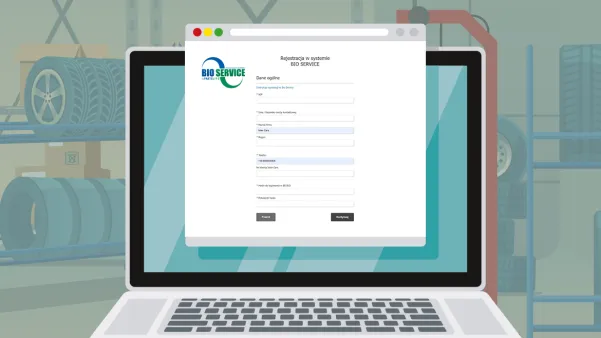 Formularz rejestracyjny Bio Service