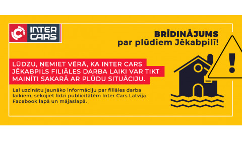 Brīdinājums par plūdiem Jēkabpilī