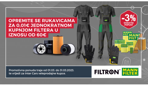 Promotivna ponuda PKW filtera Mann-filter i Filtron 2023.